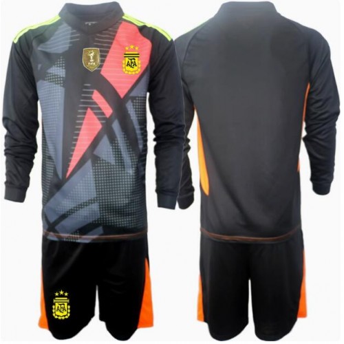 Argentina Målvakt Replika babykläder Hemmaställ Barn Copa America 2024 Långärmad (+ korta byxor)